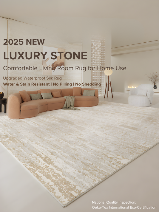 [2025] LUXURY STONE – Elegant Sofa Rug | Waterproof, Stain-Resistant, 15mm Thick & Ultra-Soft